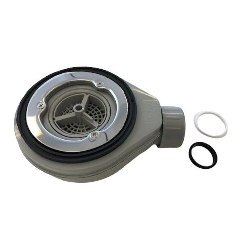 shower tray siphon with horizontal outlet, build in height 60mm