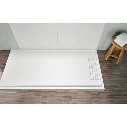 Custom made resin shower tray with rasin drainage gutter Subway XL