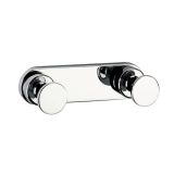 double Clothing- and towel hook Techno chrome