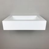 Free-hanging Composite washbasin Style, 62x44cm white