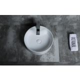 ceramic round surface-mounted wash bowl roundo ø40cm white