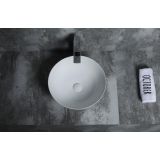 ceramic round surface-mounted wash bowl Bola Fino ø35cm white