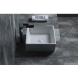ceramic square surface-mounted wash bowl Ibiza 38x38cm white