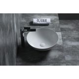 ceramic round surface-mounted wash bowl Bola Fino ø40cm white