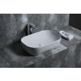 ceramic oval surface-mounted wash bowl Oval 60x40cm white