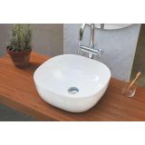 wash bowl surface-mounted Palma 40x40cm ceramic wit
