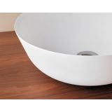 wash bowl surface-mounted Bowl Composite ø41cm white mat