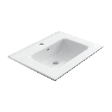 ceramic washbasin Milan 61x46cm white