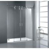 4-part custom shower enclosure with sliding doors Atempo