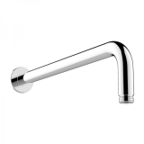 overhead shower ø25cm polished stainless steel including wallarm