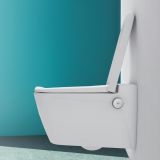 shower WC wall-hung toilet with showerfunction and soft closing toilet seating