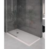 Composite shower tray Solid Eco 90x140cm white structure even