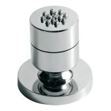 surface-mounted side shower round chrome with rosette