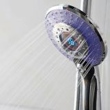 LED hand shower chrome with 3 positions and Digital Temperature aanduiding