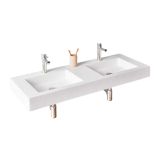 double Designer washbasin New York Duo 120cm