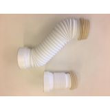 extendable flexible WC drainage 30-57cm white