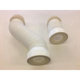 extendable flexible WC drainage 30-57cm white