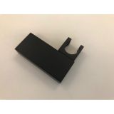 Metal Holder Square for hand shower rectangle shaped matt black