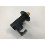 wall connection for shower hose matt black with hand shower Holder