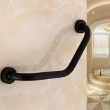 designer bath handlebar Curve curved matt black