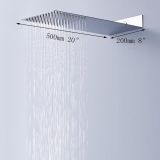 built-in overhead shower Edison 50x20cm stainless steel polished