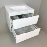 vanity unit Blanco 60cm white with Solid Surface washbasin