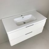 vanity unit Blanco 100cm white matt with ceramic washbasin