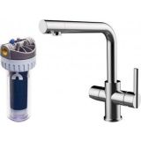 kitchen faucet Pure chrome with filtersystem