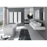 free standing bathtub Heron 70x165cm white Solid Surface