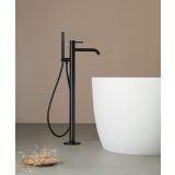positioning bath faucet Zeus black