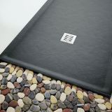 Composite shower tray with border Stone Eco 100x140cm anthracite structure even