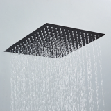 overhead shower Slim 25x25cm matt black