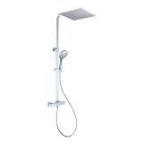 rain showerset Cuadro with hand shower and mixing faucet chrome