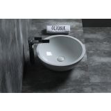 ceramic round surface-mounted wash bowl Bola ø45cm white