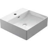 ceramic rectangle shaped surface-mounted wash bowl Square 40x40cm white