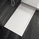 Custom made resin shower tray with drainage gutter Cosmo XL