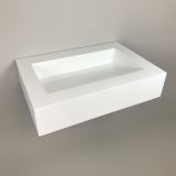 Free-hanging Composite washbasin Style, 62x44cm white