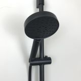 showerset Nero matt black - hand shower ø 12 cm - sliding bar 68 cm - shower hose 150 cm