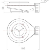 Composiet douchebak Solid Eco 100x150cm Egaal Wit Ral9003 