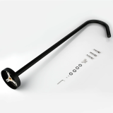 positioning bath spout Tube matt black