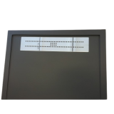 Custom made resin shower tray with stainless steel drainage gutter Subway