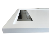 Custom made resin shower tray with stainless steel drainage gutter Subway