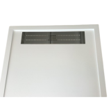 Custom made resin shower tray with stainless steel drainage gutter Subway
