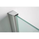 Vaste douchewand Luna 120x200cm Helder Glas Chroom