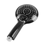 LED hand shower black-chrome with Digital Temperature aanduiding