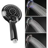 LED hand shower black-chrome with Digital Temperature aanduiding