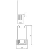 shower rack chrome with ophang hooks for mounting to shower faucet