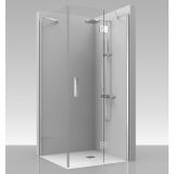 Revolving door with fixed wall and fixed side panel Tedy