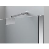 Douchewand hoekinstap met draaideuren Tedy 8mm