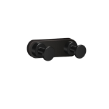 double Clothing- and towel hook Techno matt black